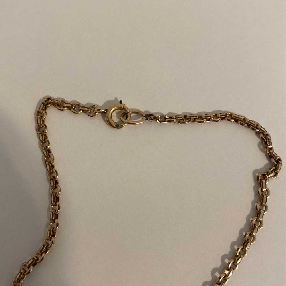 Vintage Gold Cross Necklace - image 5
