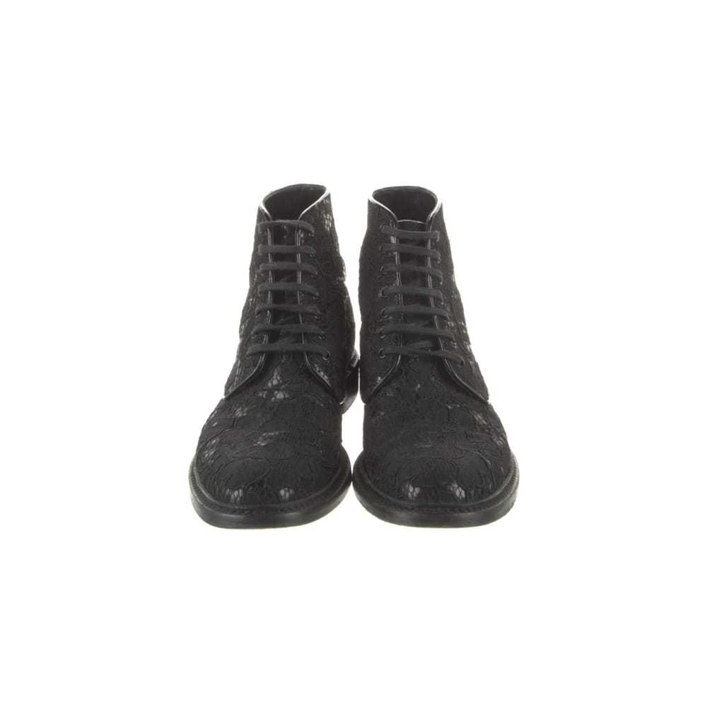 Saint Laurent Leather lace up boots - image 2