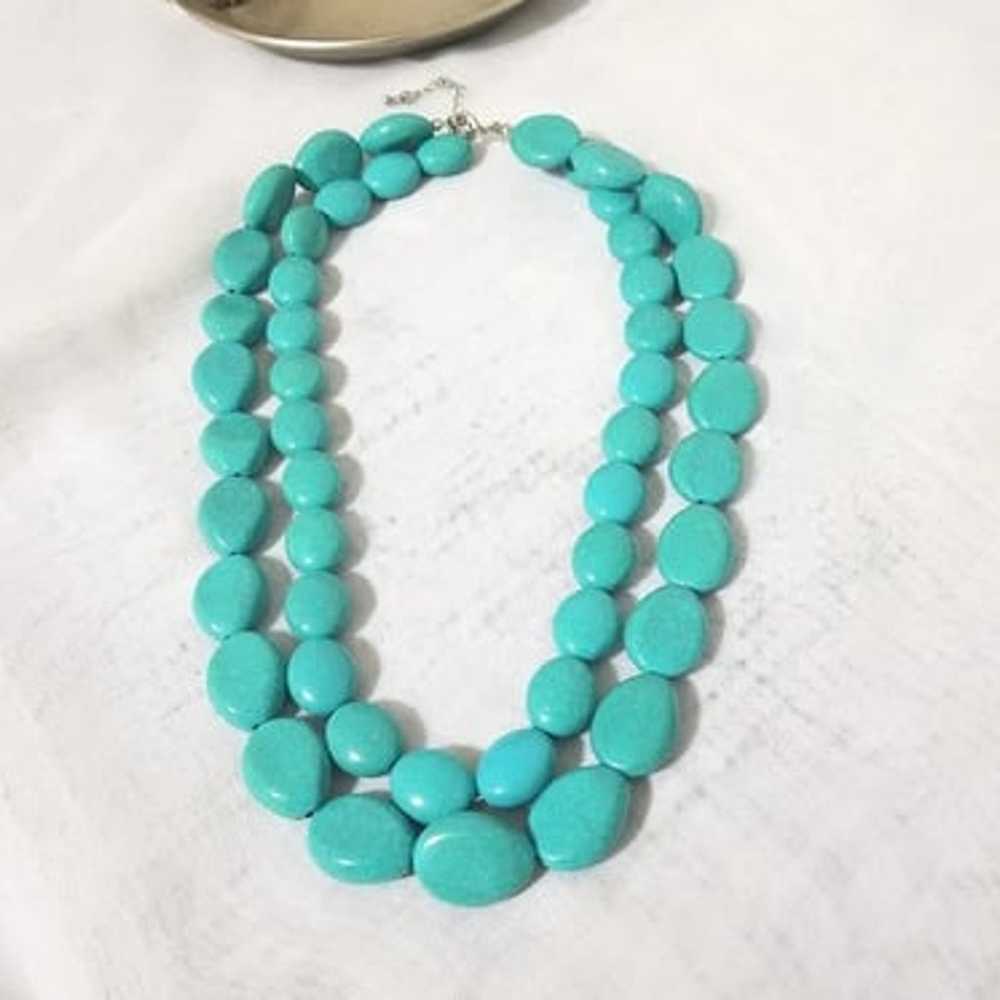Turquoise stack necklace - image 1