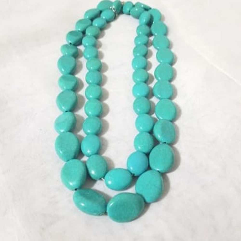 Turquoise stack necklace - image 3