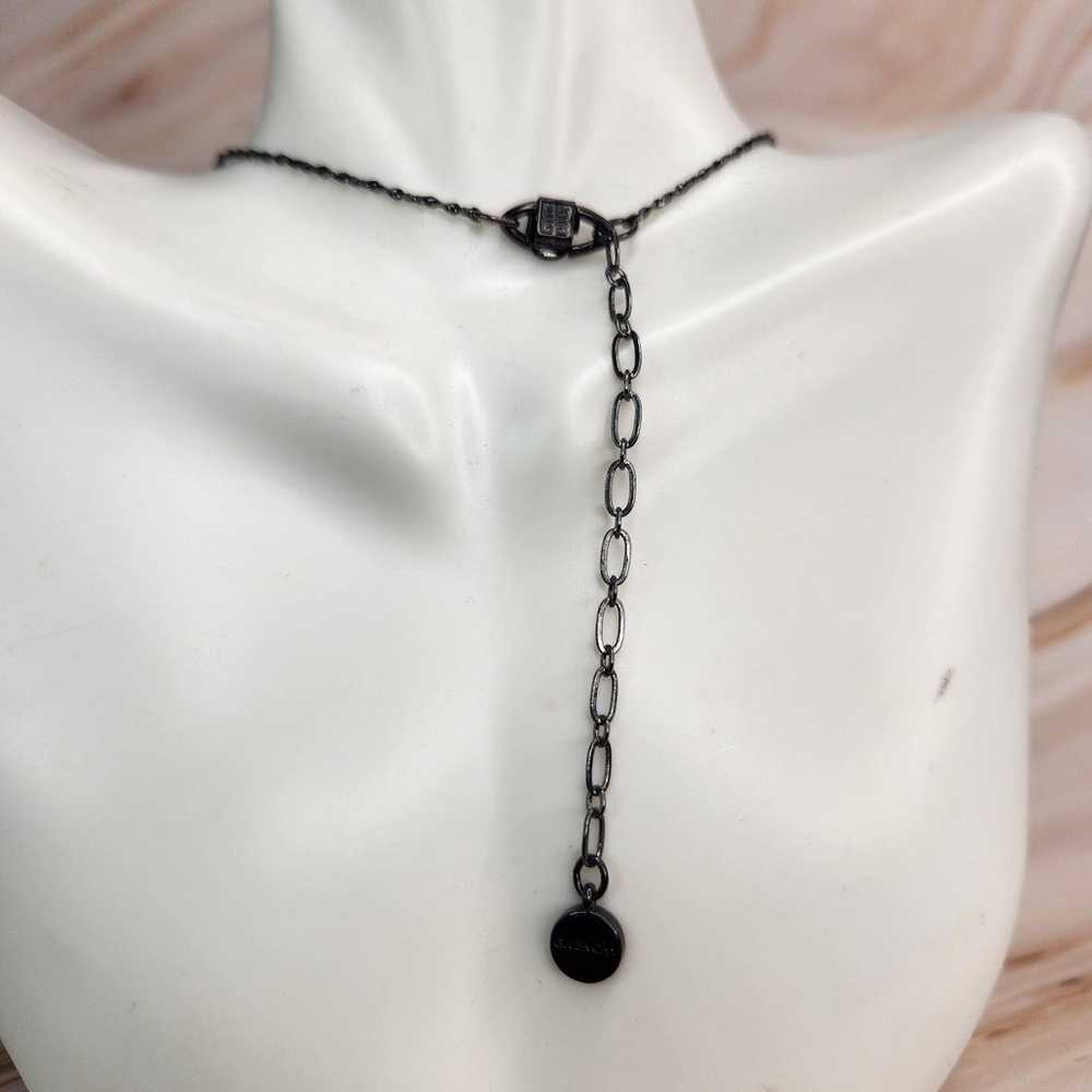 Vintage Givenchy Black Crystal Beaded Necklace - image 4