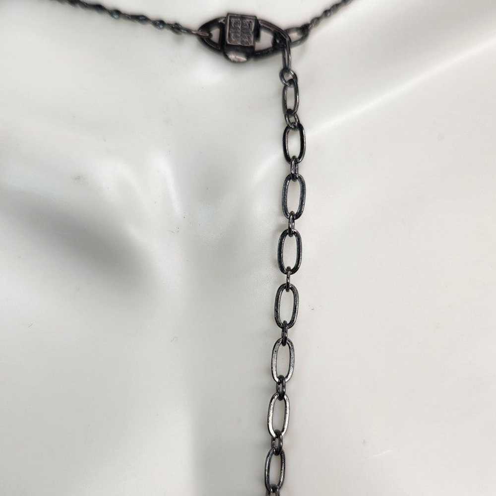 Vintage Givenchy Black Crystal Beaded Necklace - image 5