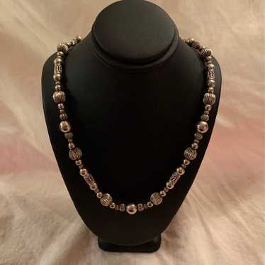 925 silver beaded Necklace - image 1