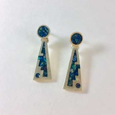 VINTAGE Mosaic Earrings