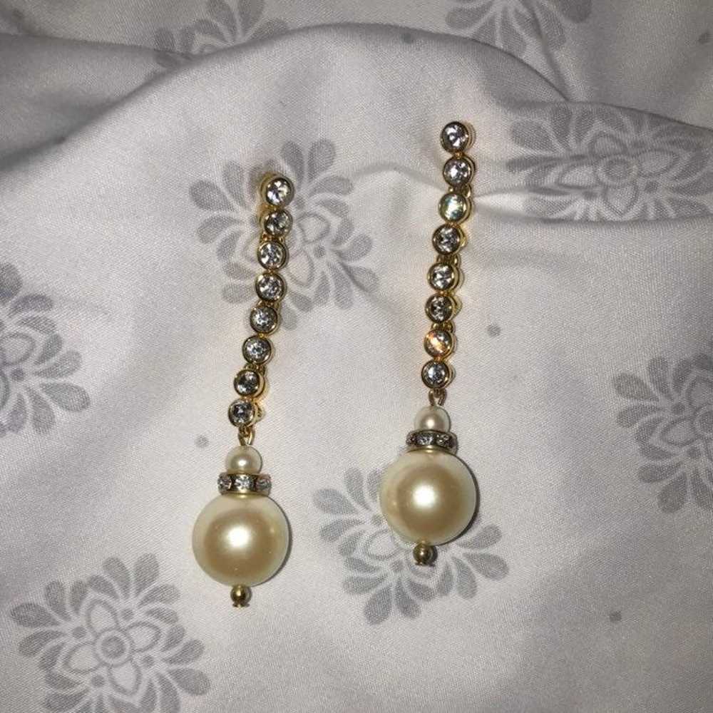 Vintage Dangle Goldtone Earrings - image 4