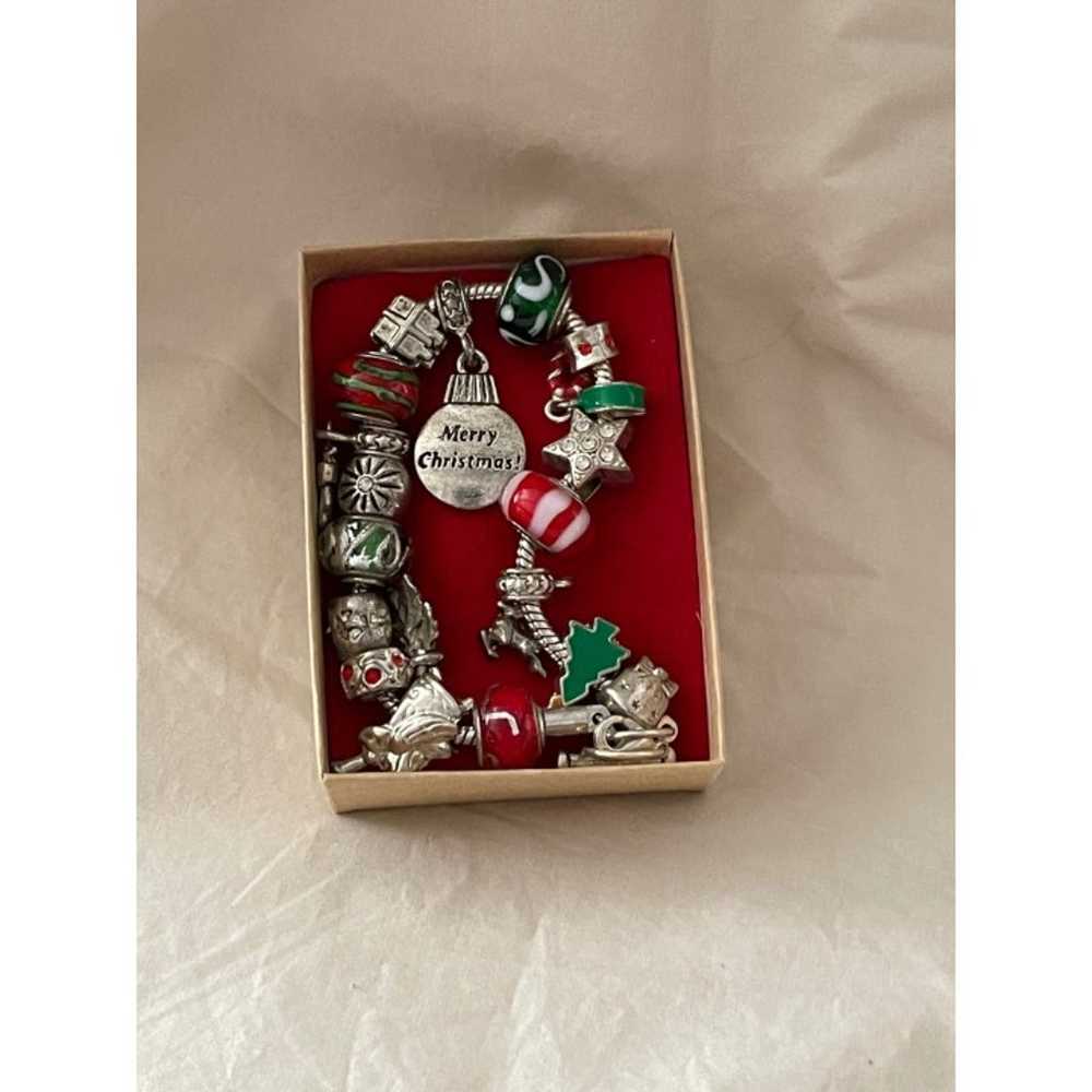 Vintage Silver Tone December "Merry Christmas" Ch… - image 12