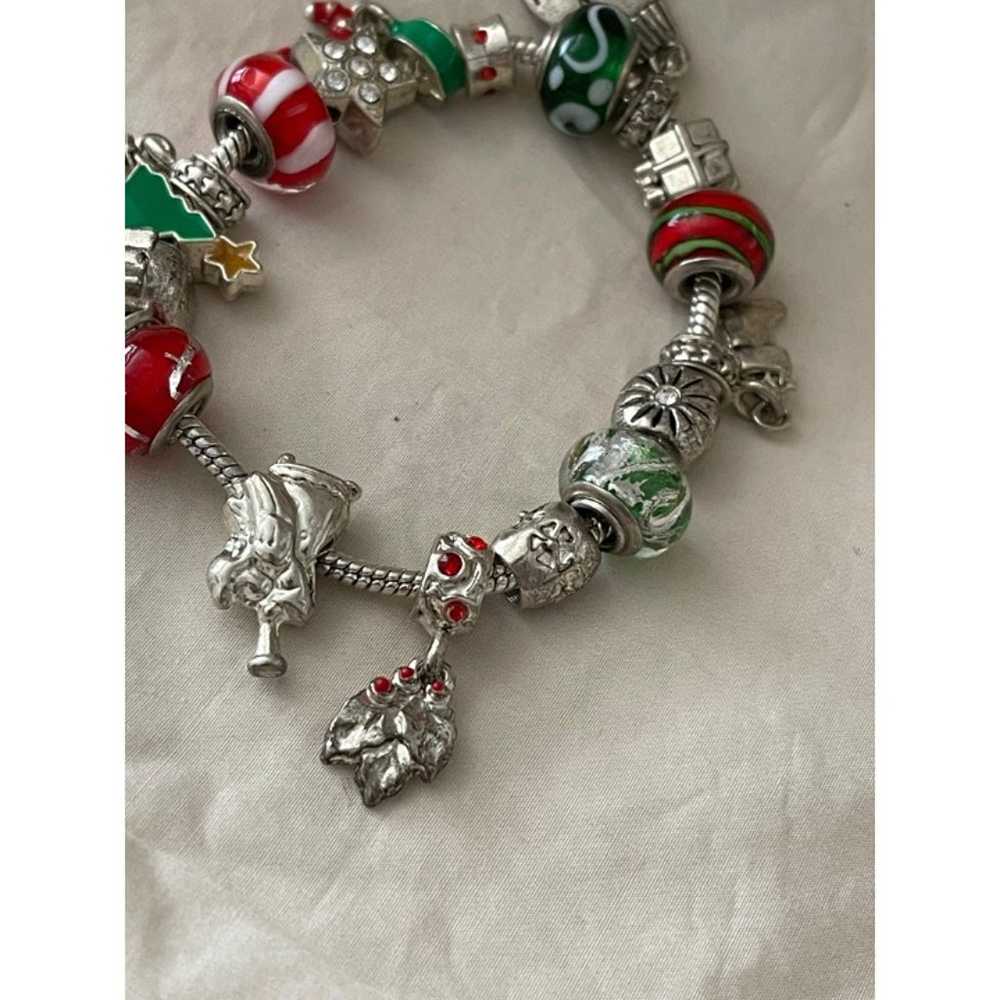 Vintage Silver Tone December "Merry Christmas" Ch… - image 5