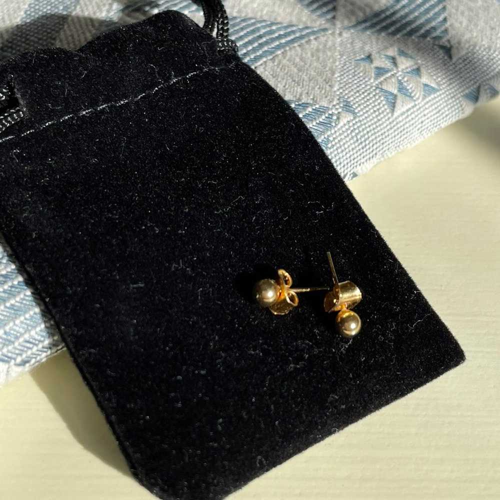 Gold Sphere Studs - image 4