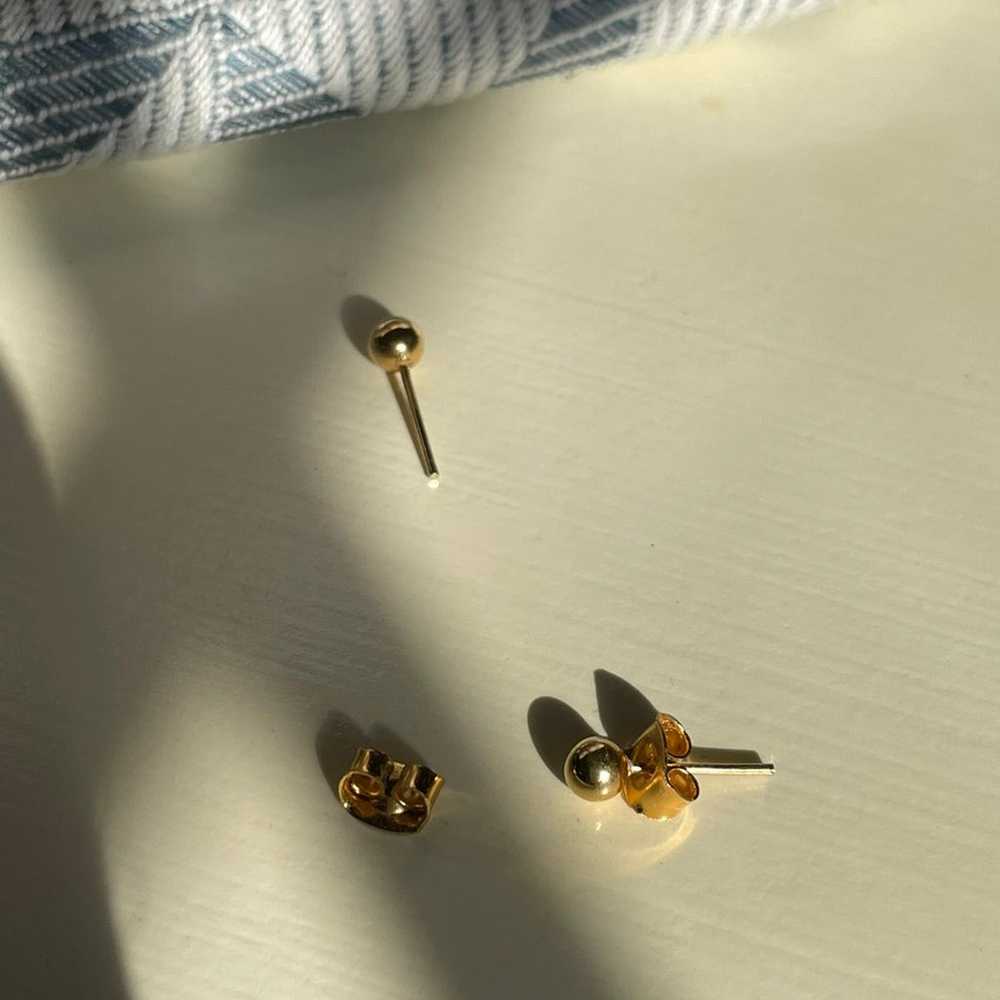 Gold Sphere Studs - image 5