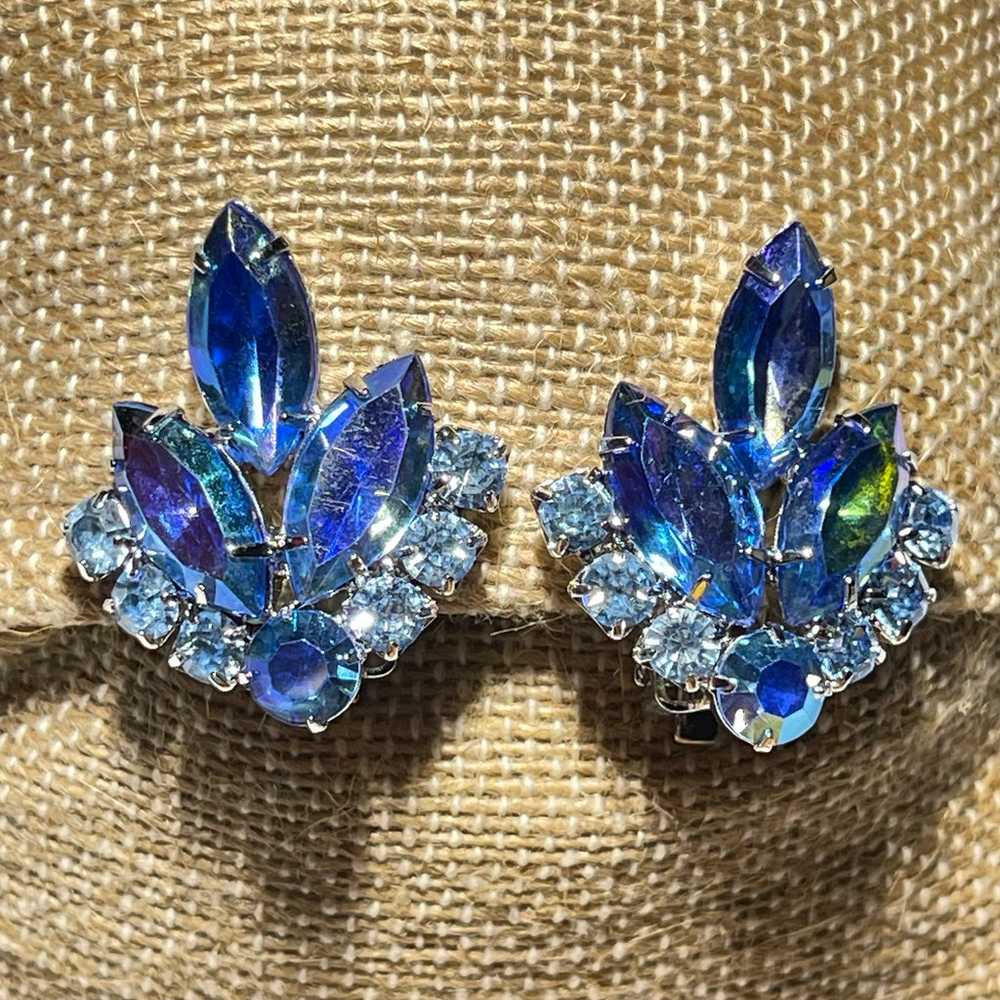 Vintage Juliana D&E Sarah Coventry Blue Lagoon Rhines… - Gem