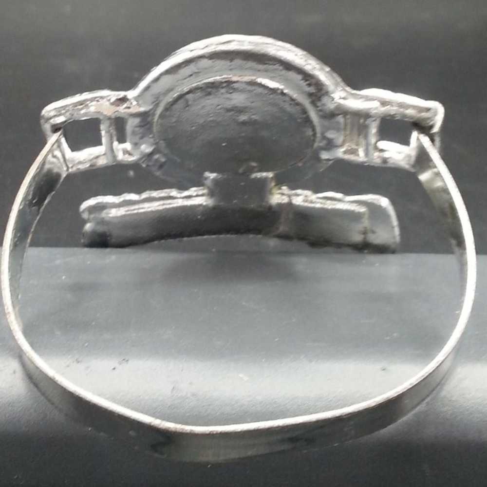 Vintage Zodiac Aquarius Clamper Bracelet - image 2