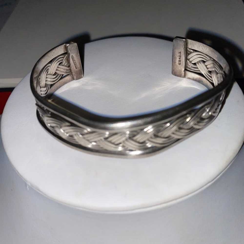 925 Sterling Silver - Cuff Bracelet - image 4