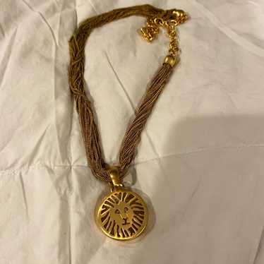 Anne Klein Vintage Gold Necklace Lion - image 1