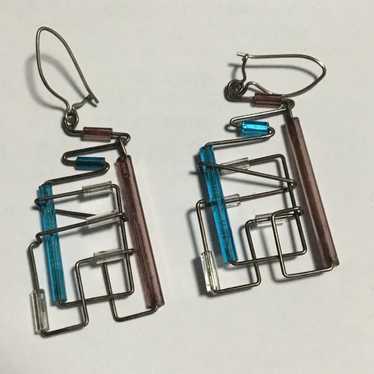 Vintage tubular earrings - image 1