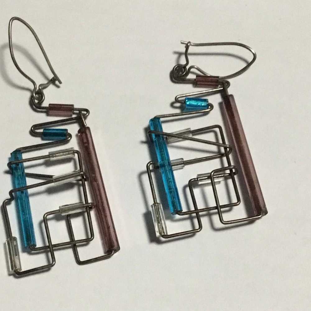 Vintage tubular earrings - image 2