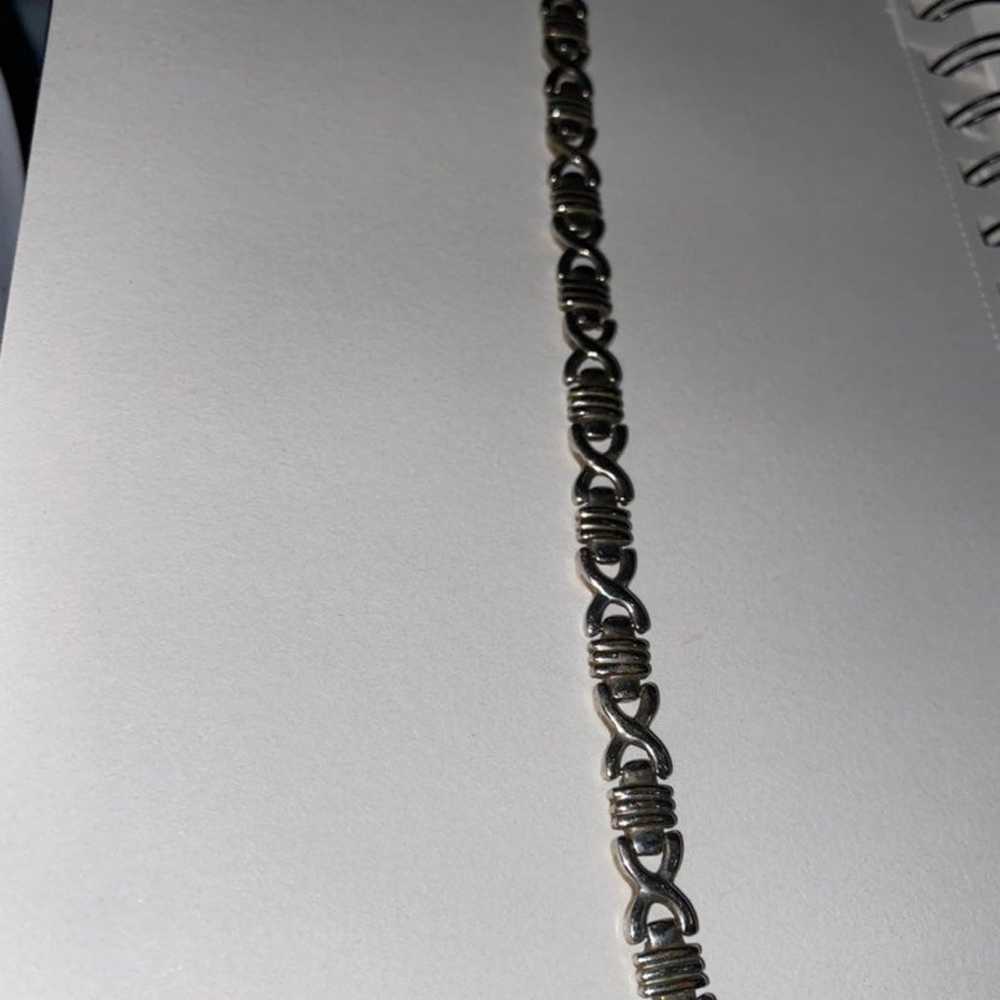 925 Sterling Silver - X - Bracelet - image 4