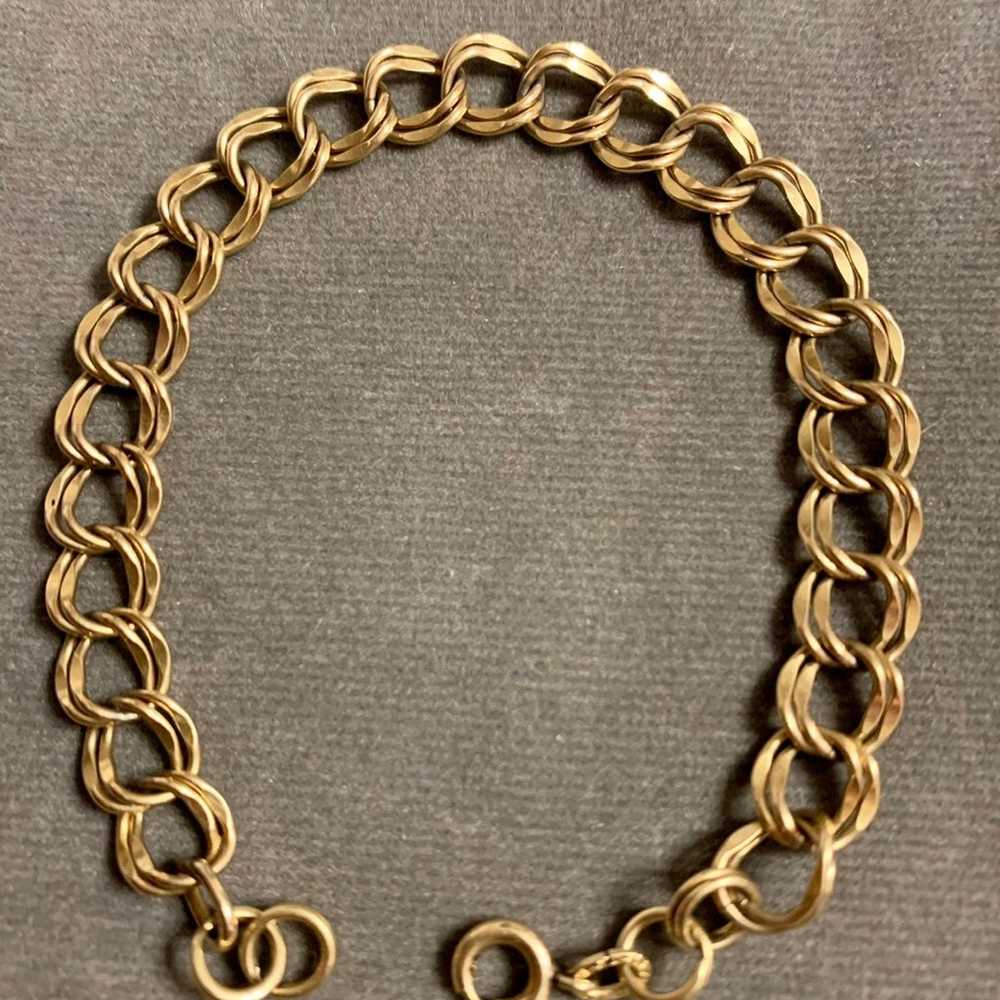 Vintage 1/20 12K GF Charm Bracelet 7 3/4 - image 1