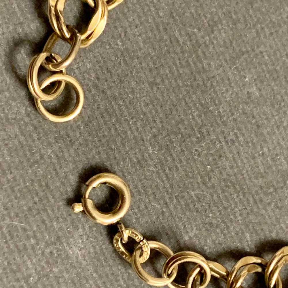 Vintage 1/20 12K GF Charm Bracelet 7 3/4 - image 5