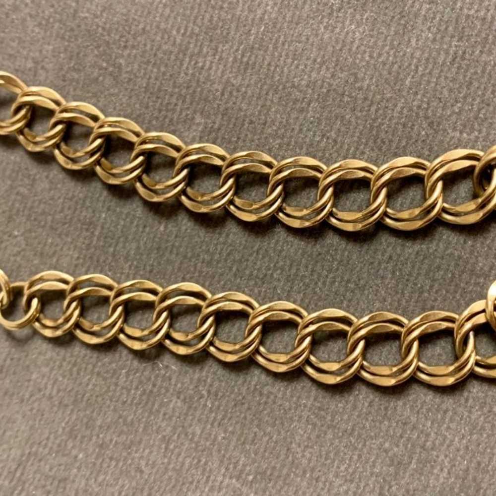 Vintage 1/20 12K GF Charm Bracelet 7 3/4 - image 9