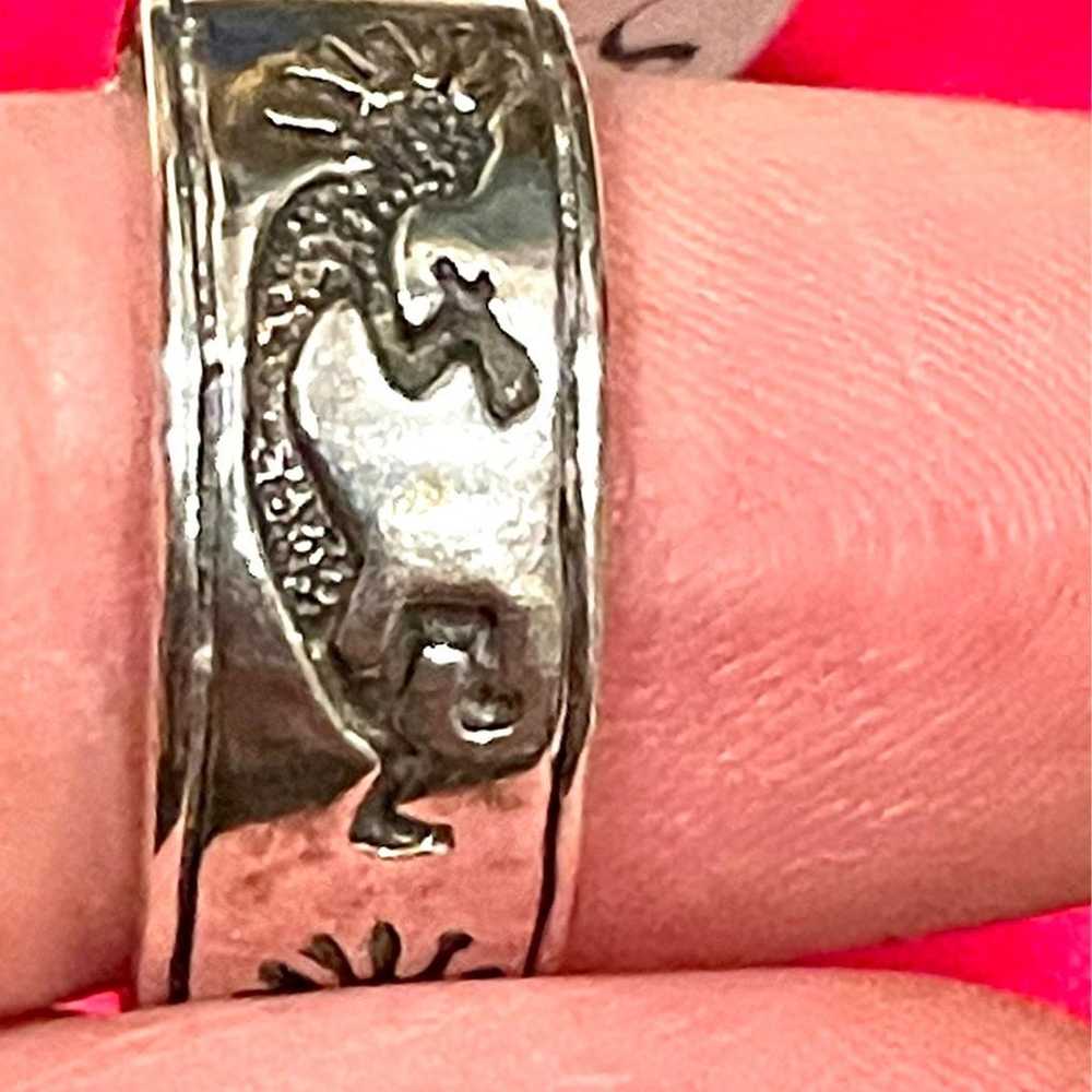 Vintage Sterling Kokopelli Ring sz 7 - image 6