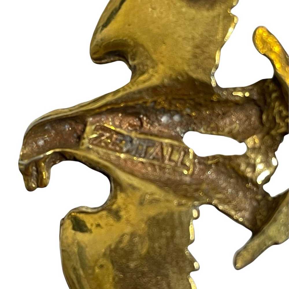 Zentall Vintage Eagle Bird Brooch Pin - image 10