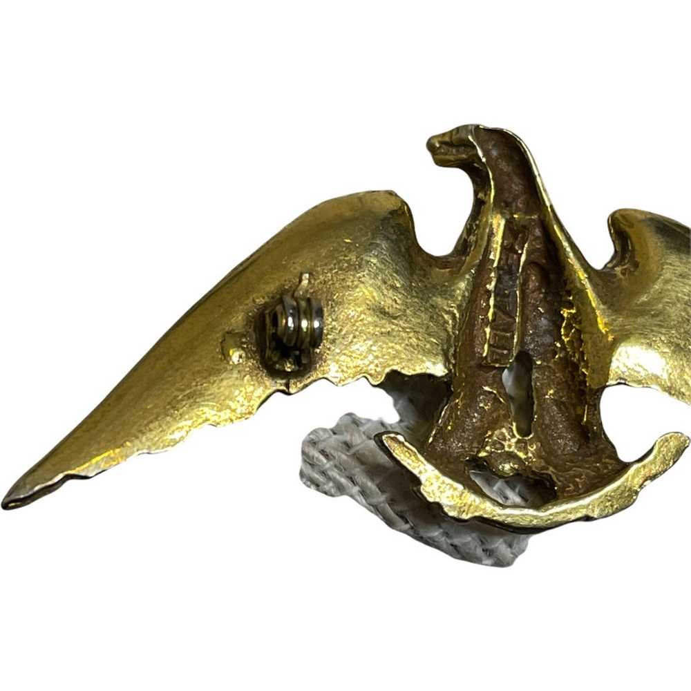 Zentall Vintage Eagle Bird Brooch Pin - image 8