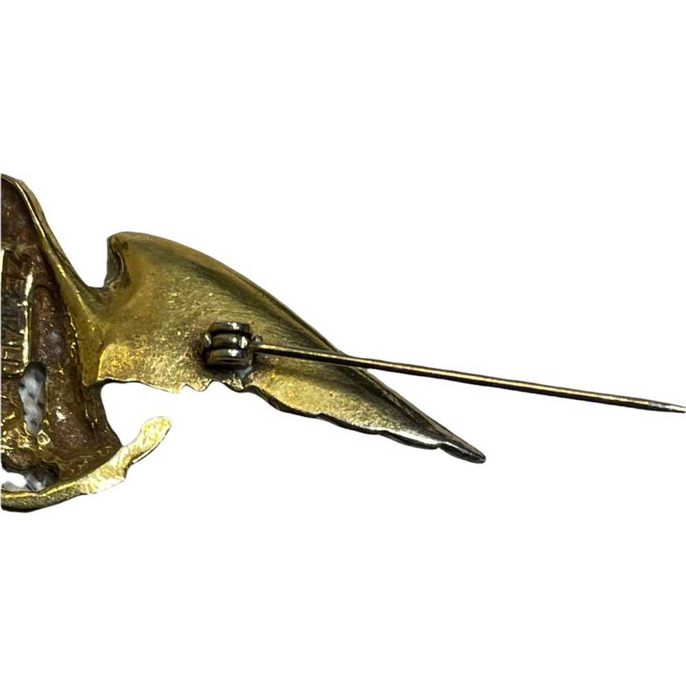 Zentall Vintage Eagle Bird Brooch Pin - image 9