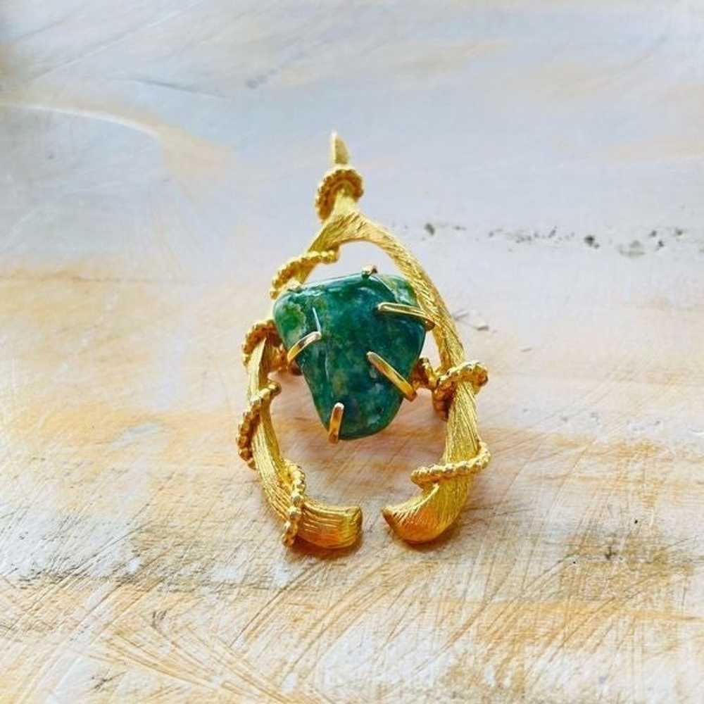 Mid-Century Jade Jewelry Set - image 11
