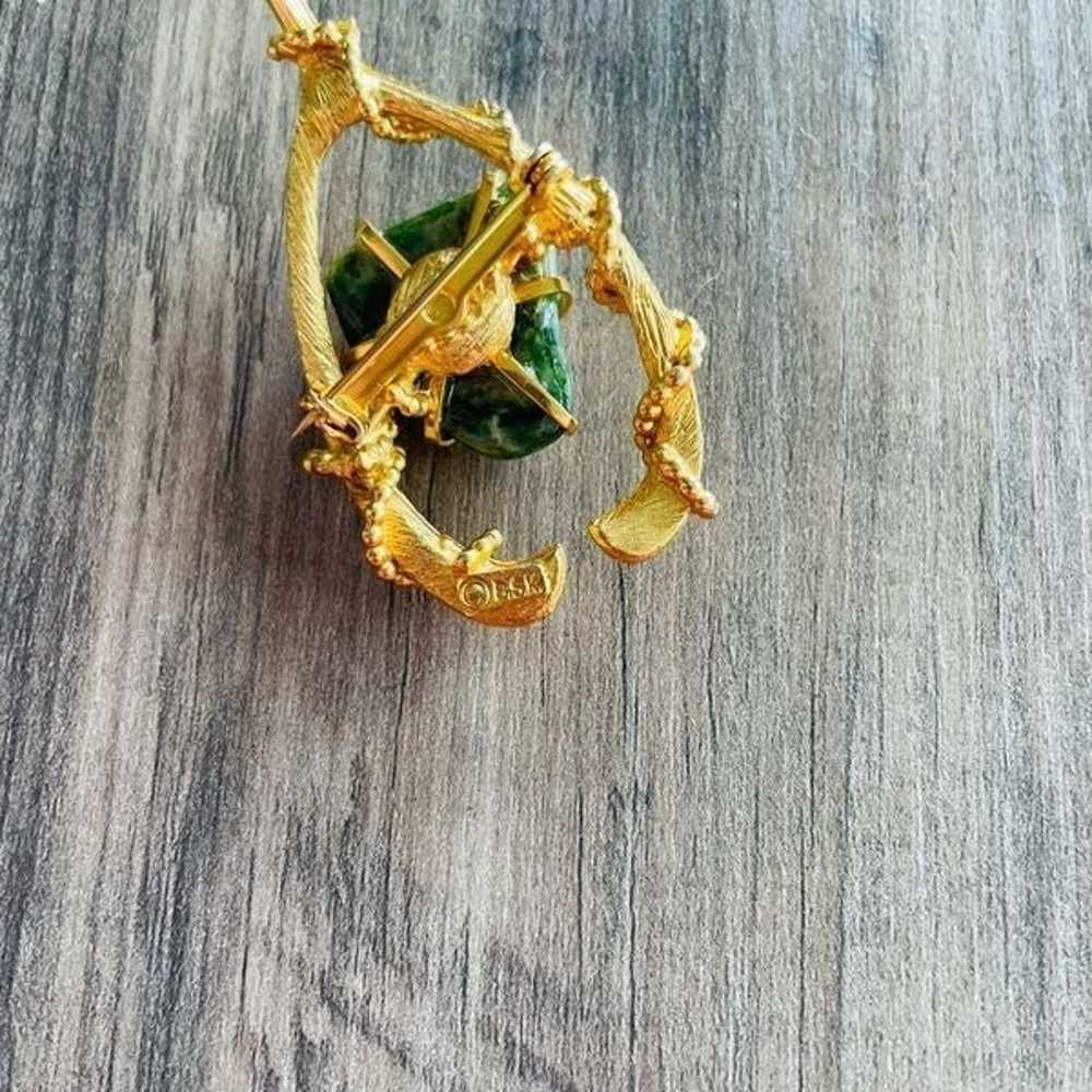 Mid-Century Jade Jewelry Set - image 4