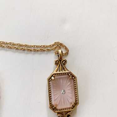 Vintage Camphor Glass Necklace. - image 1