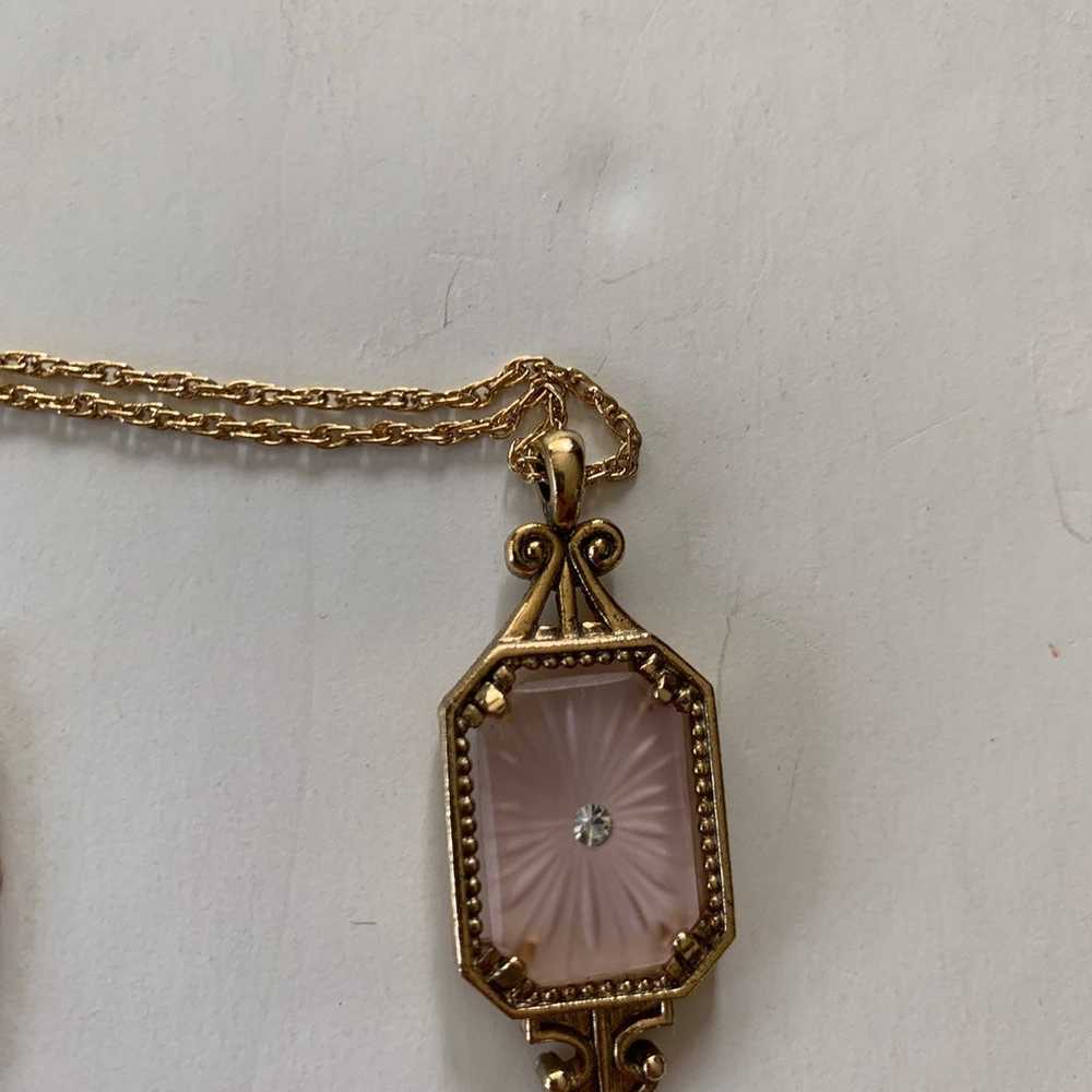 Vintage Camphor Glass Necklace. - image 4