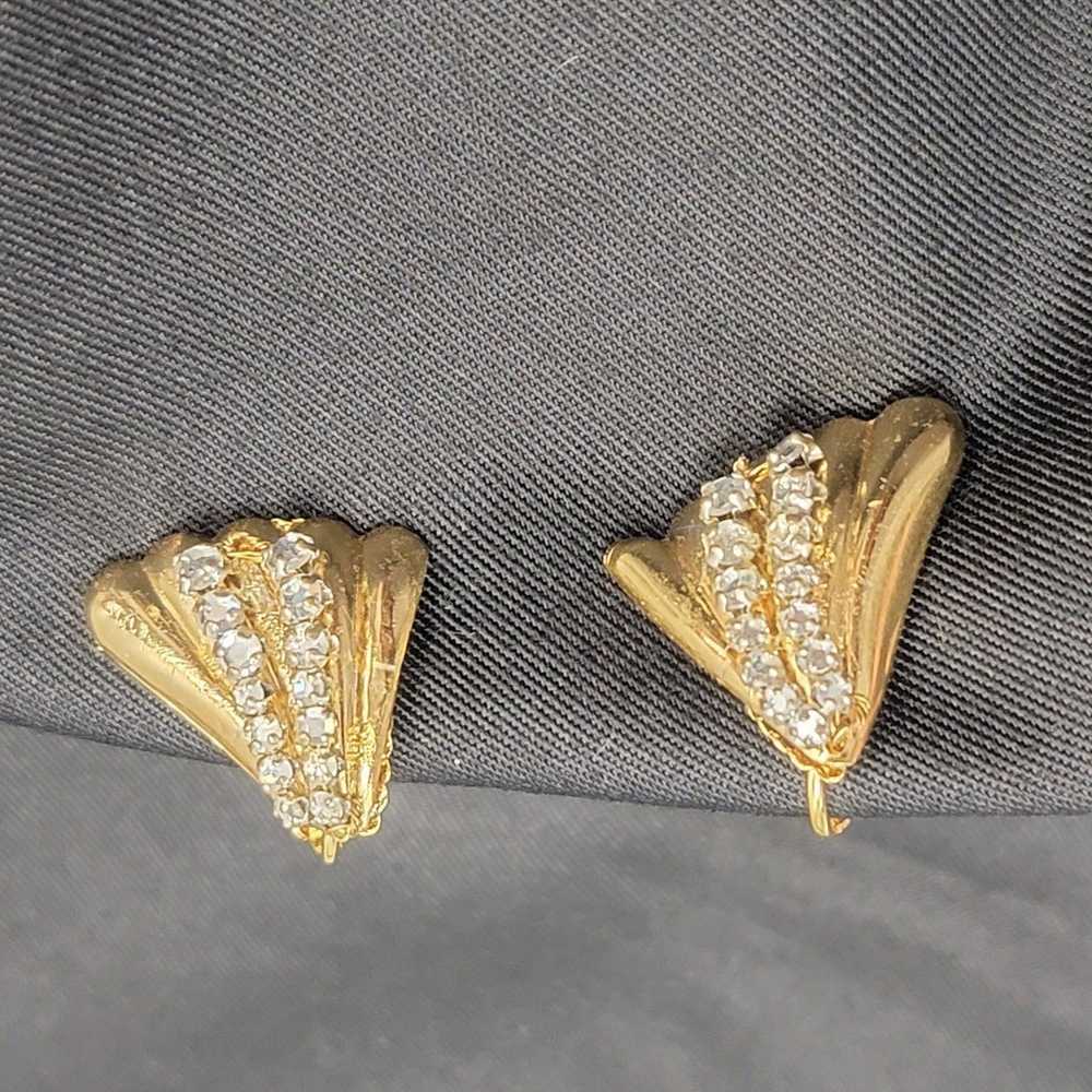 Vintage Earrings Miriam Haskell signed - image 3