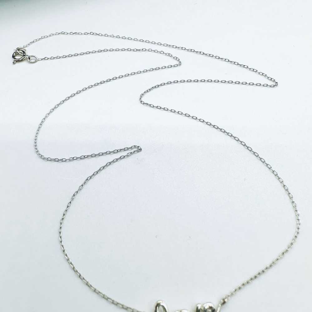 Vintage Dainty LOVE Silver Necklace - image 8