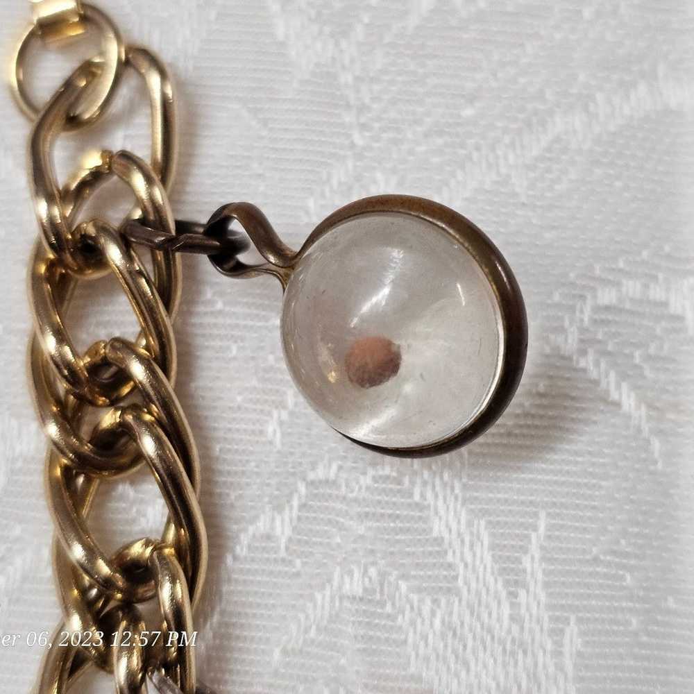 Vintage Lucky Prayer Charm Bracelet - image 7