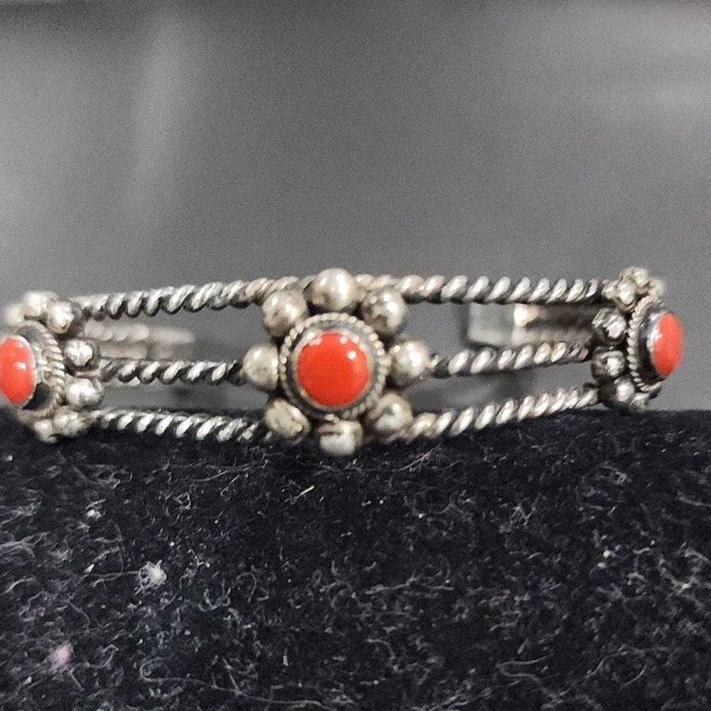 Vintage Mexican Sterling bracelet - image 1