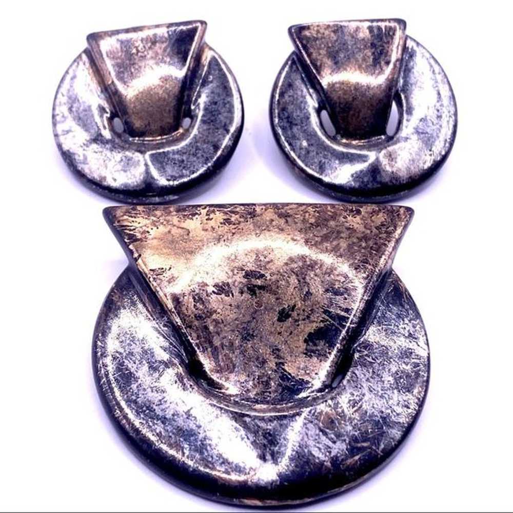 Mid Century Ceramic Demi Parure - image 7