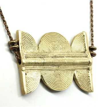 VINTAGE VANESSA MOONEY "VM' solid brass Egyptian … - image 1