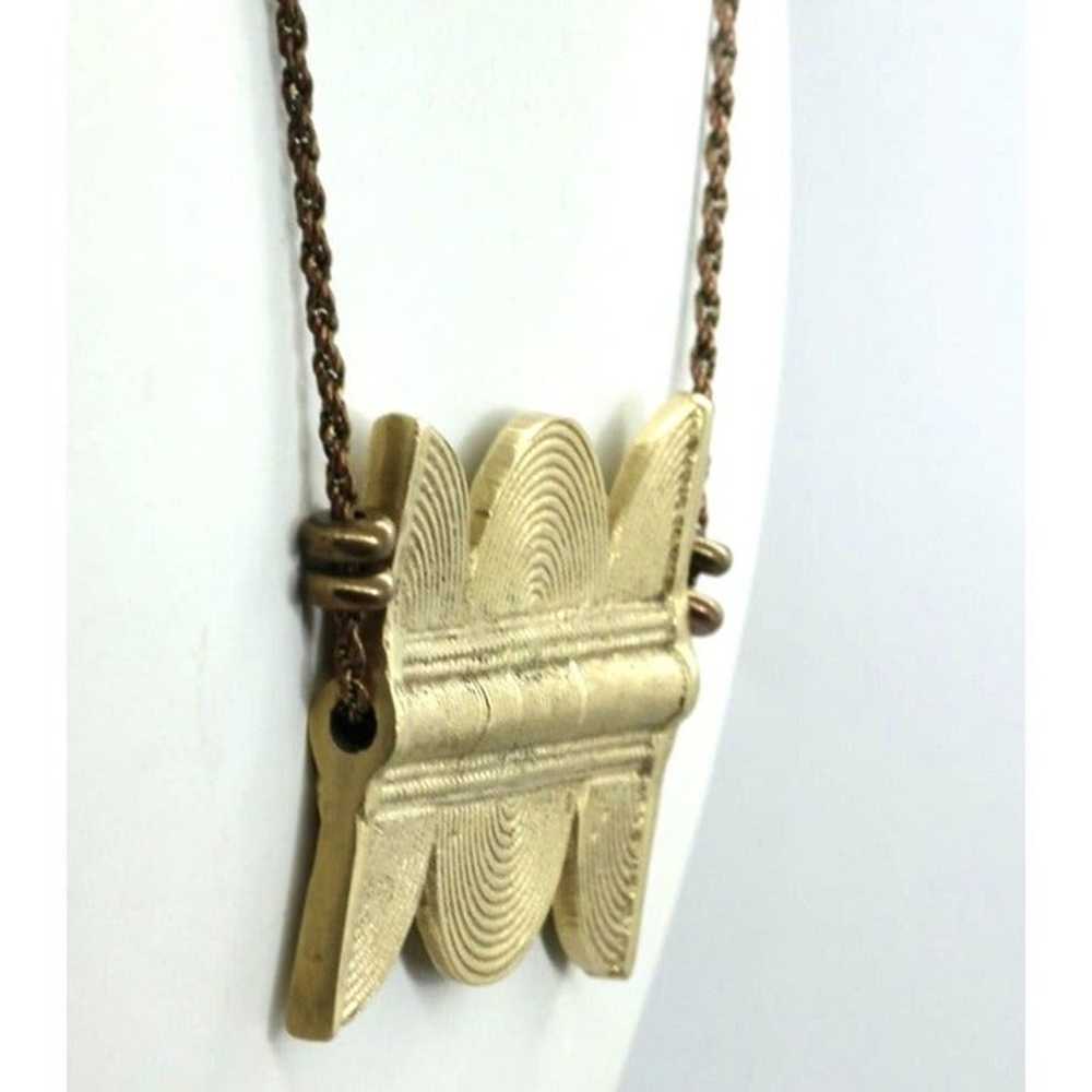 VINTAGE VANESSA MOONEY "VM' solid brass Egyptian … - image 5