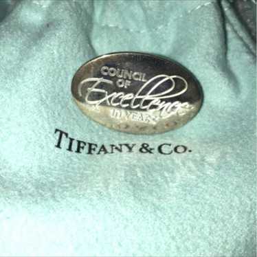Rare Tiffany&CO silver 925 engraved retired” Pin … - image 1