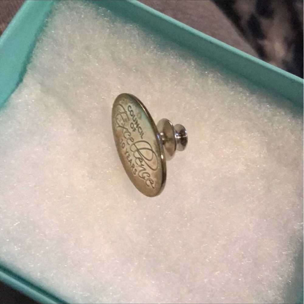 Rare Tiffany&CO silver 925 engraved retired” Pin … - image 4