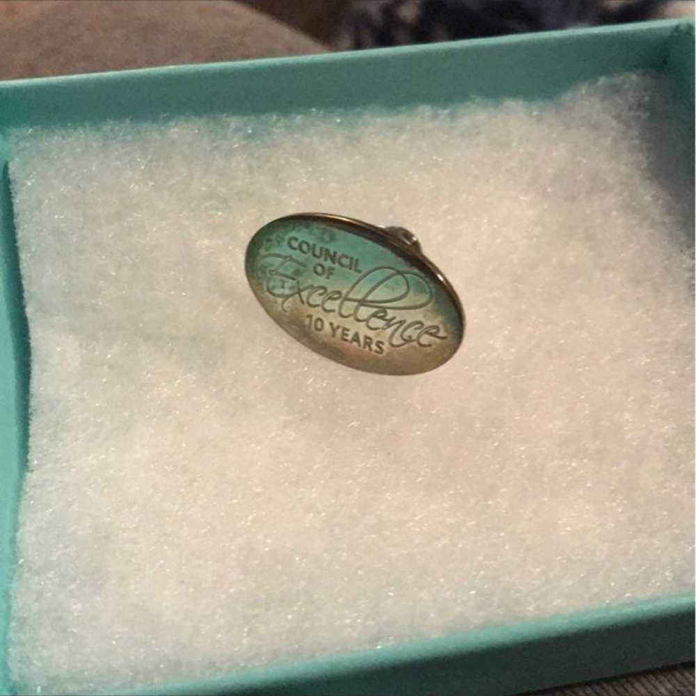 Rare Tiffany&CO silver 925 engraved retired” Pin … - image 5