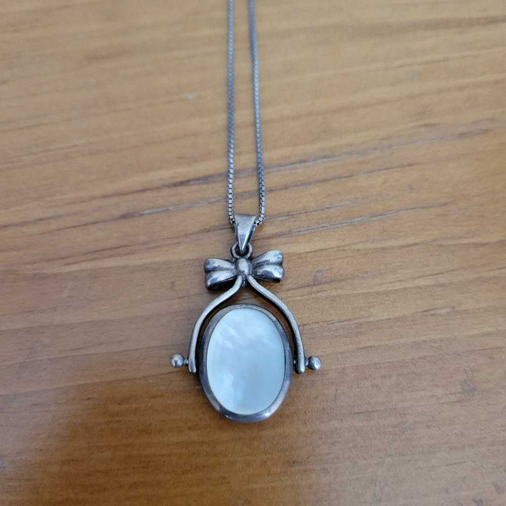 Womens Vintage Sterling silver necklace - image 1