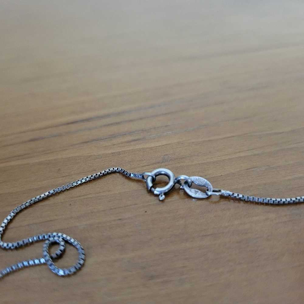 Womens Vintage Sterling silver necklace - image 4