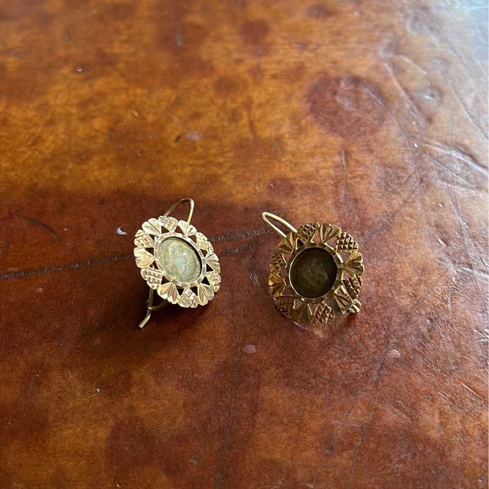 10kt gold jewelry vintage earrings - image 2