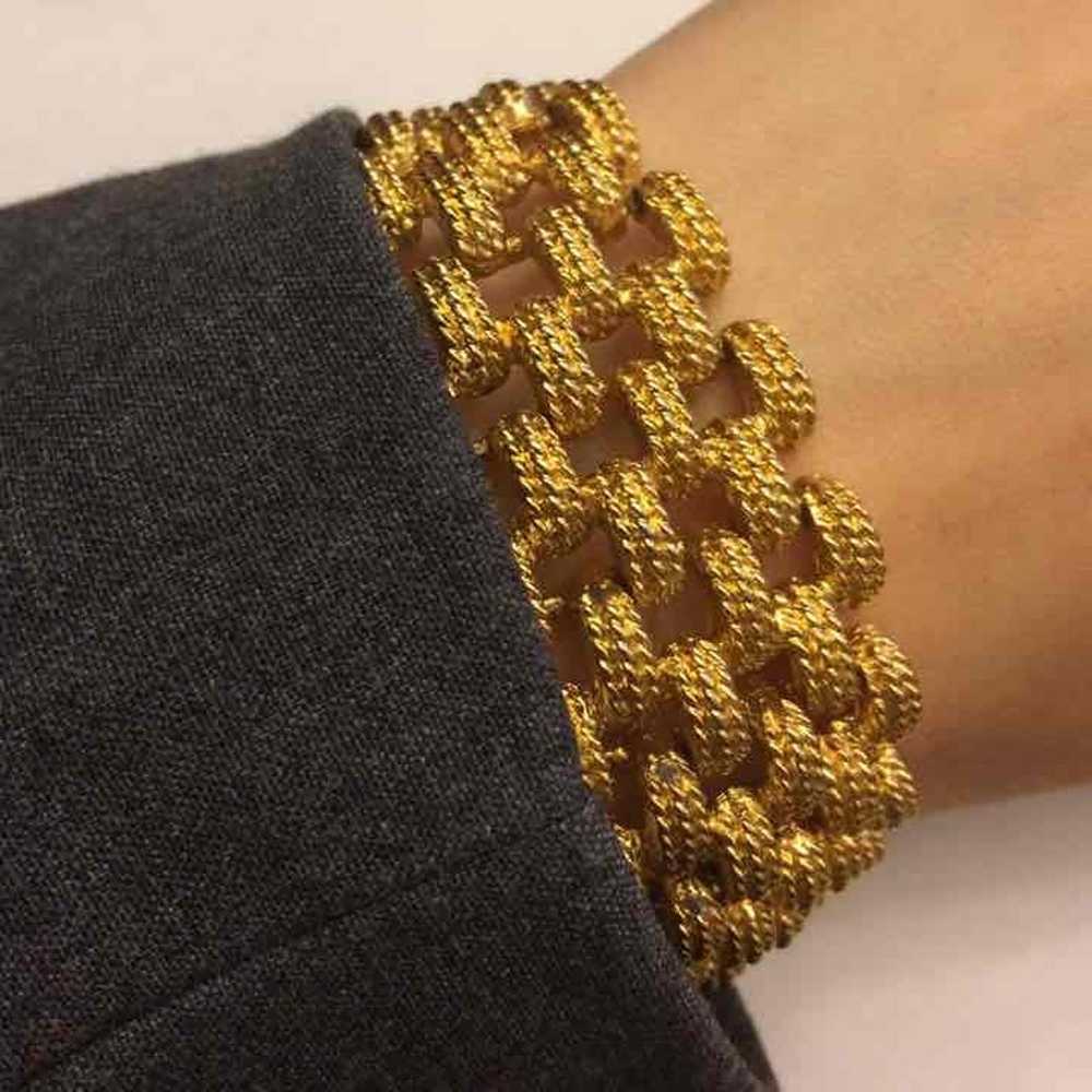 1960's Monet Chain Link Bracelet & Necklace Vinta… - image 2