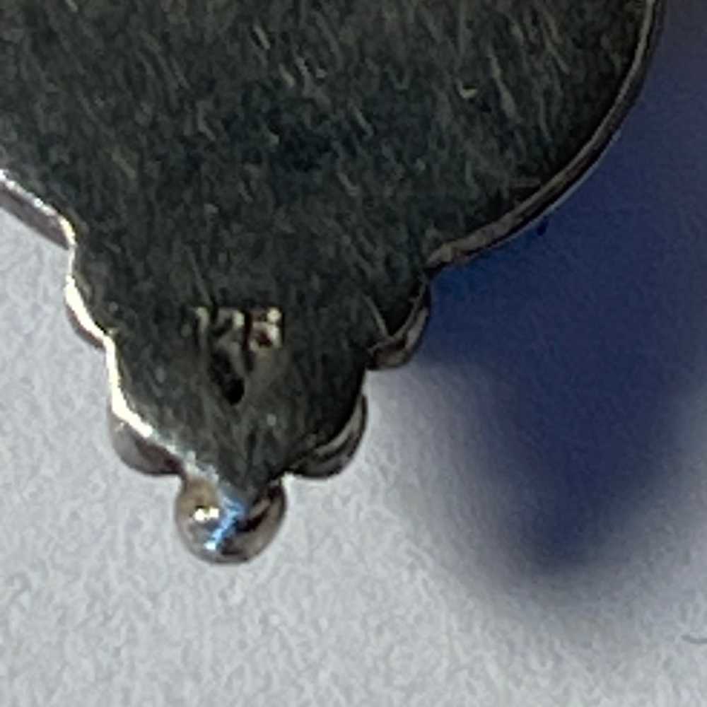 Vintage Sterling 925 Blue Lapis/Black Onyx Dangle… - image 12