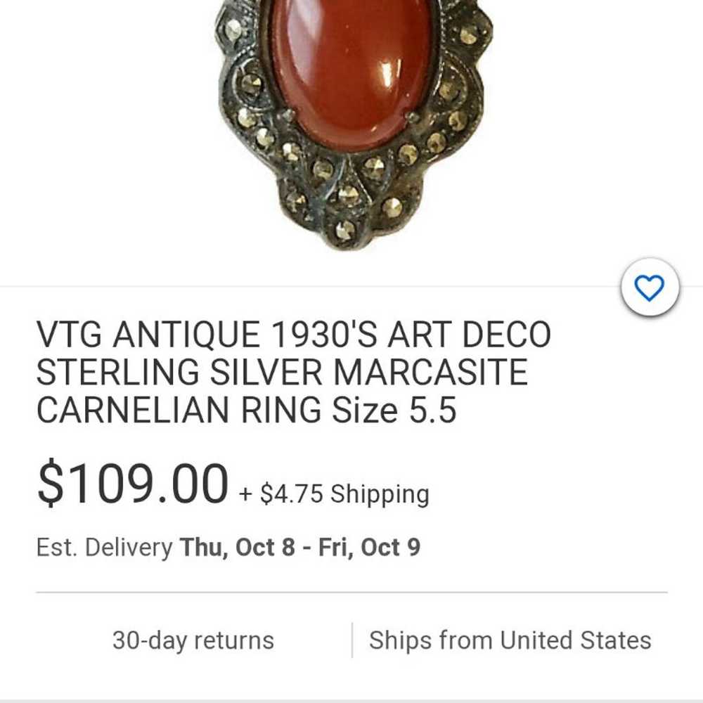 1930s Art Deco Ring - image 10