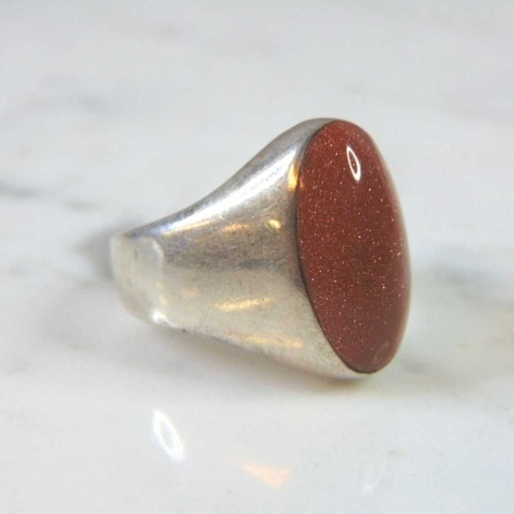 Sterling Silver Modernist Ring E2739 - image 2