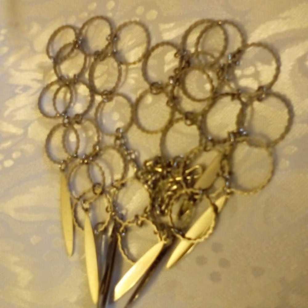VTG Rare Vendome Necklace Silver Tone - image 3