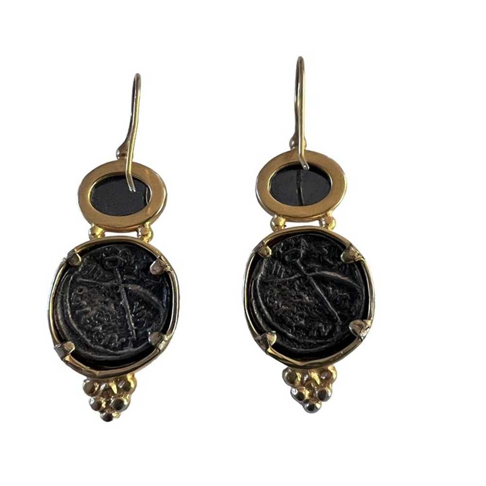 Vintage Roman Coin Earrings - image 7